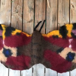 Peacock butterfly (made by wet felting)