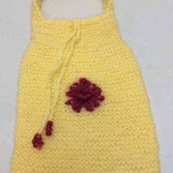 Yellow Knitted Bag